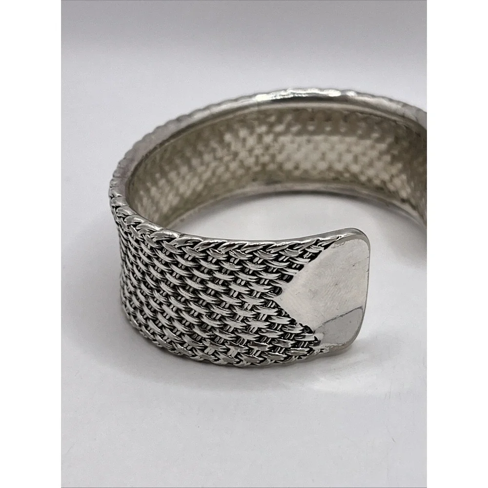 Premier Designs Silver-Tone Textured‎ Cuff Bracelet